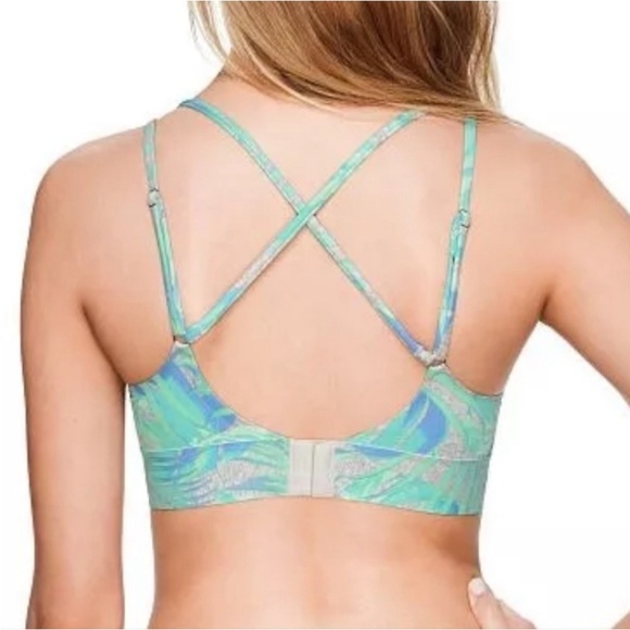 PINK Victoria’s Secret Bonded Push Up Bra With All Over Palm Trees Decor, Small - Picture 2 of 6